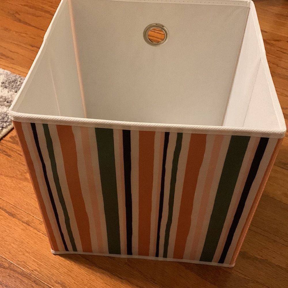 One Room Essentials multicolor storage bin.  Bundle two or more for 20%discount